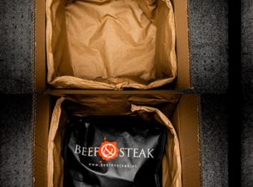 Bevroren producten van Beef&Steak worden duurzaam verzonden